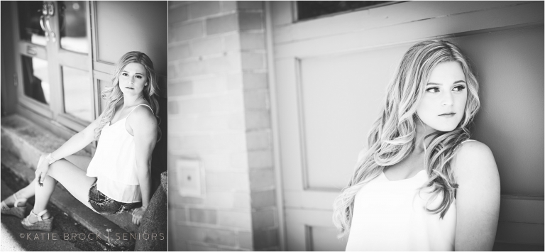 Dramatic Black & White Senior Pictures