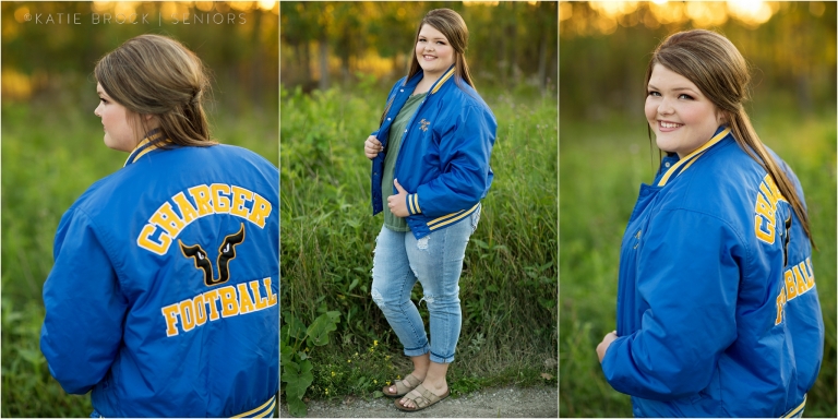 Football Jacket Senior Pics