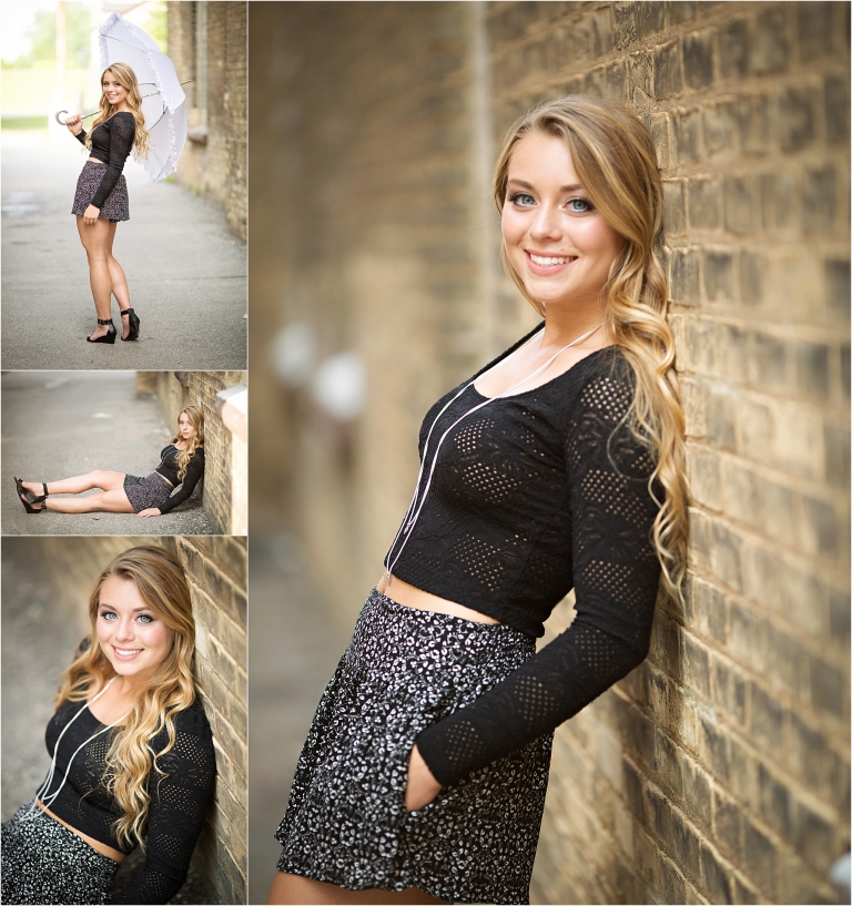 downtown alley senior pictures