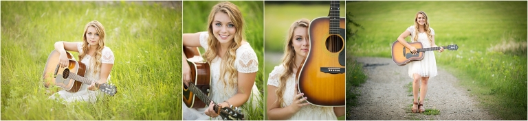 Senior pictures with guitar