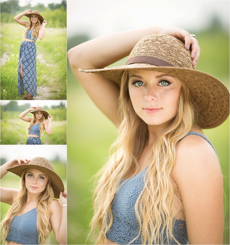 Senior Pictures w/ floppy hat
