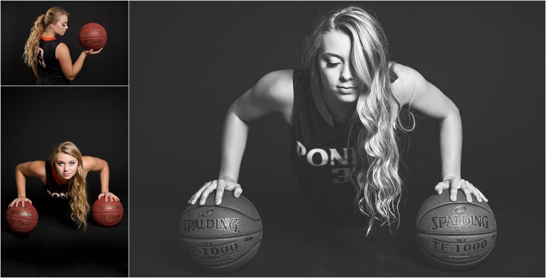 Indoor Basketball Senior Pictures