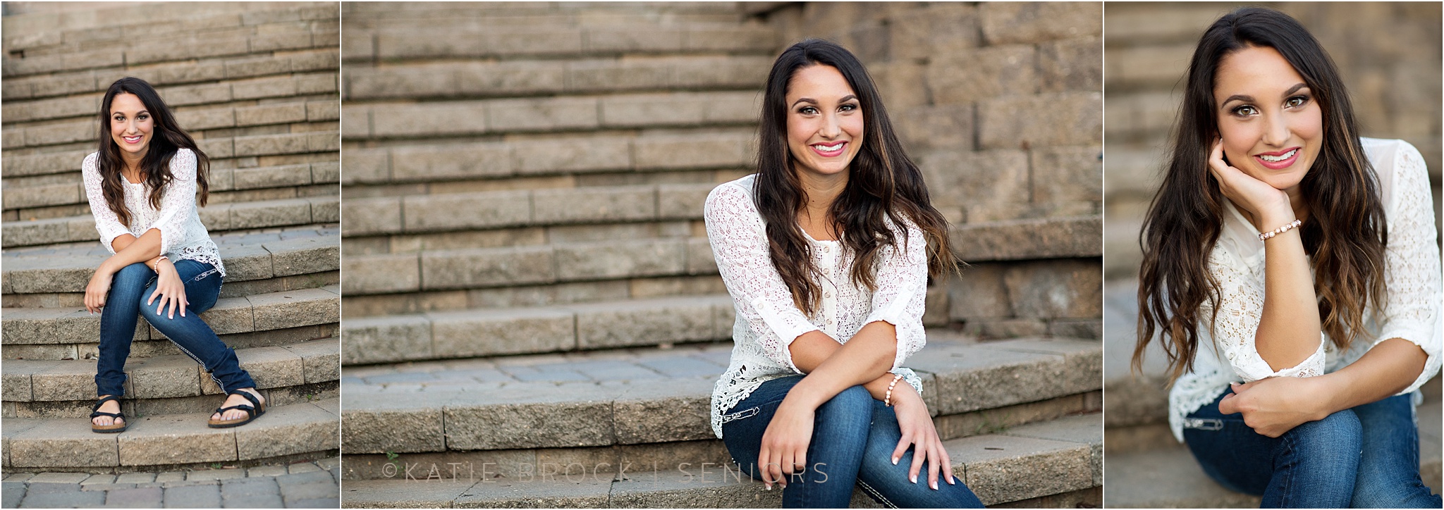 Senior pics on stairway