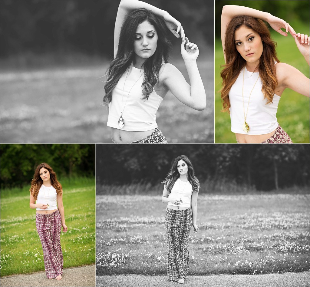 Boho style senior photos