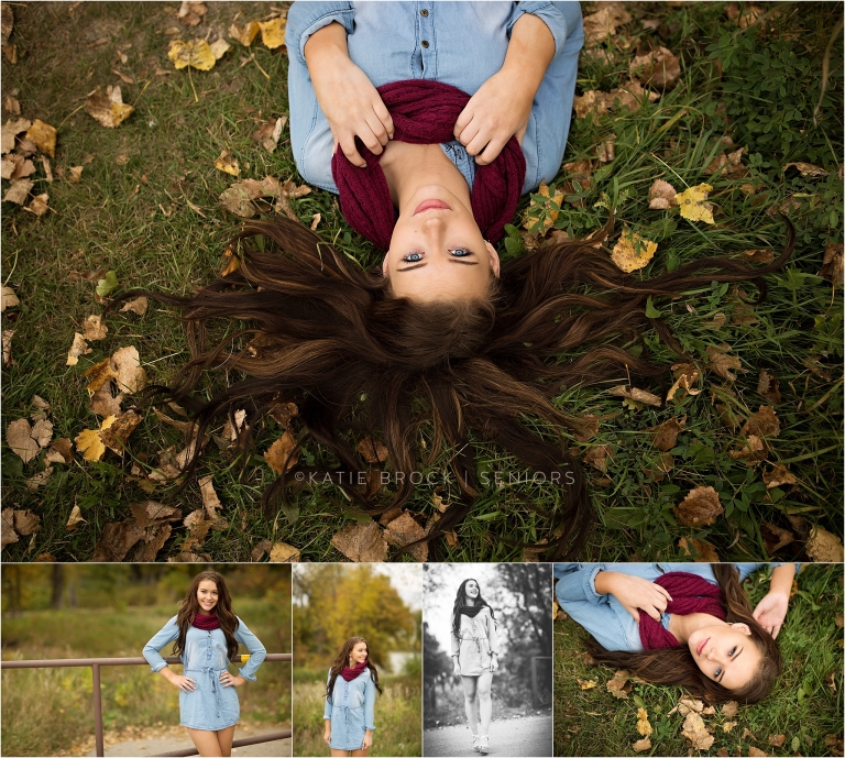 Outdoor fall senior pictures