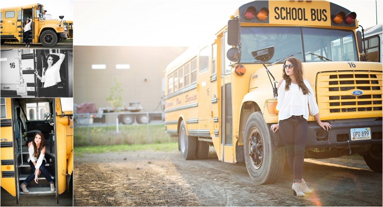 School bus senior pictures