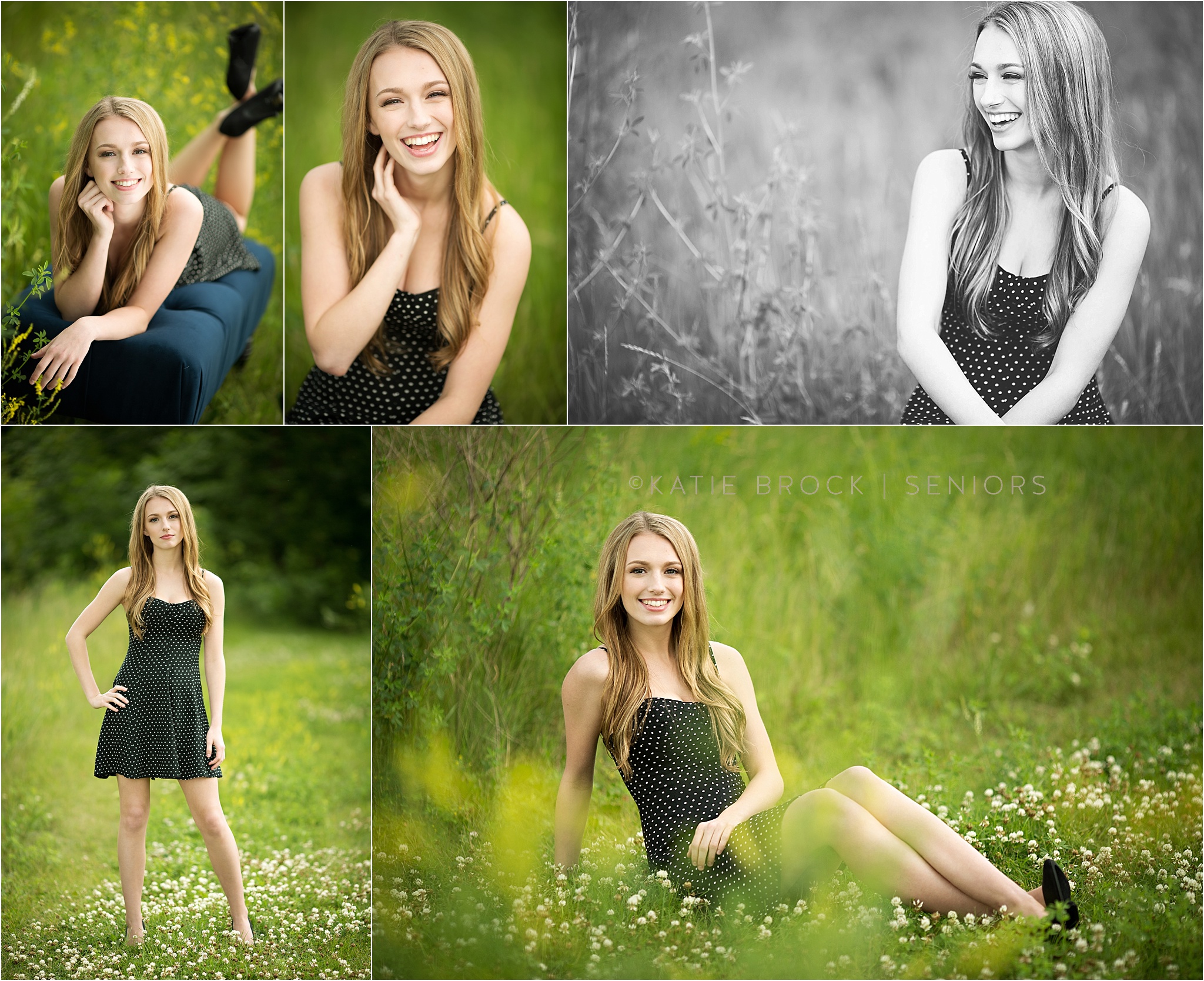 Outdoor summer senior photos