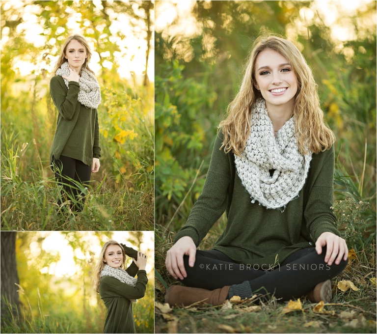 Outdoor fall senior pictures