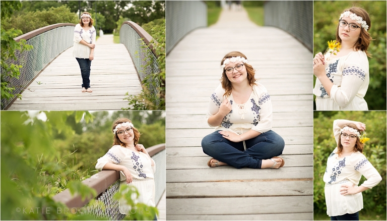 Senior pics on bridge