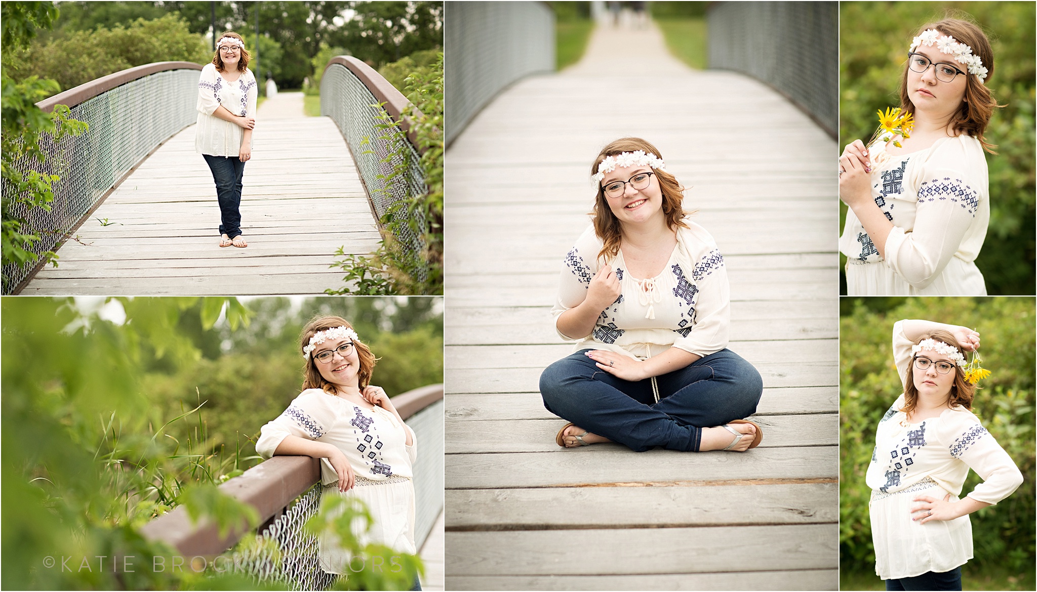 Senior pics on bridge