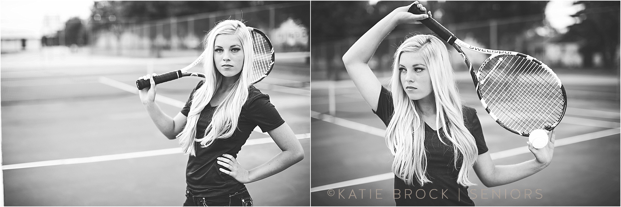 B&W senior tennis pictures
