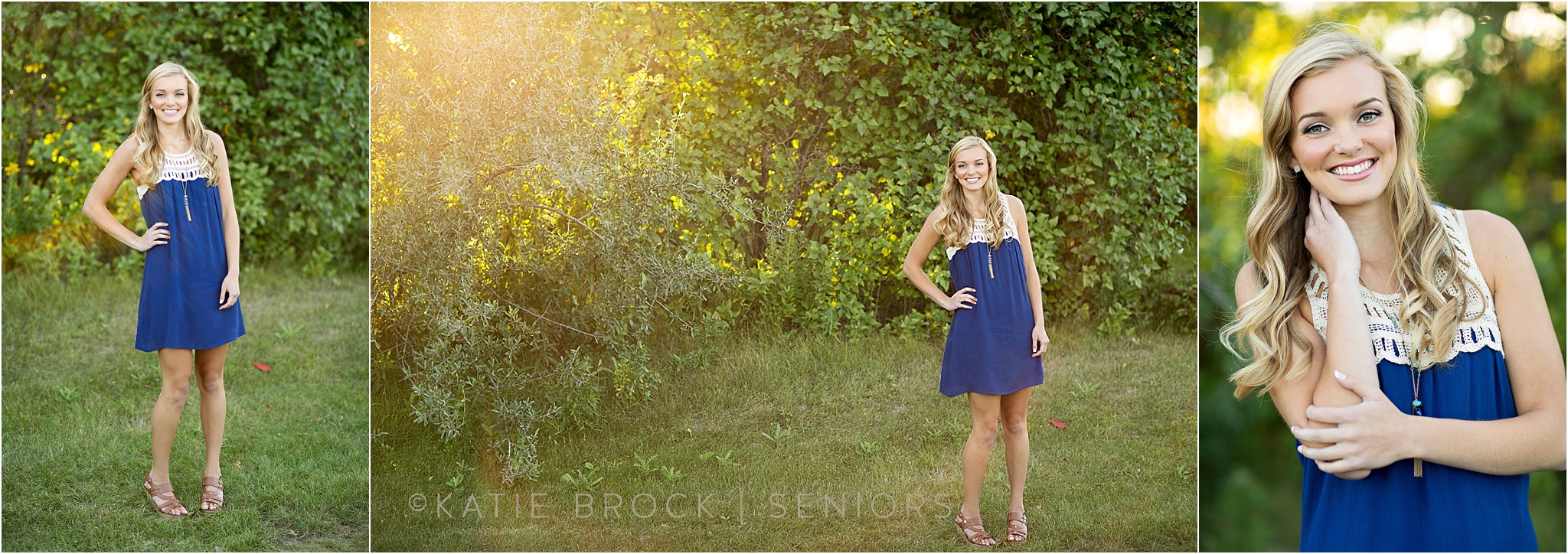 Outdoor summer senior photos