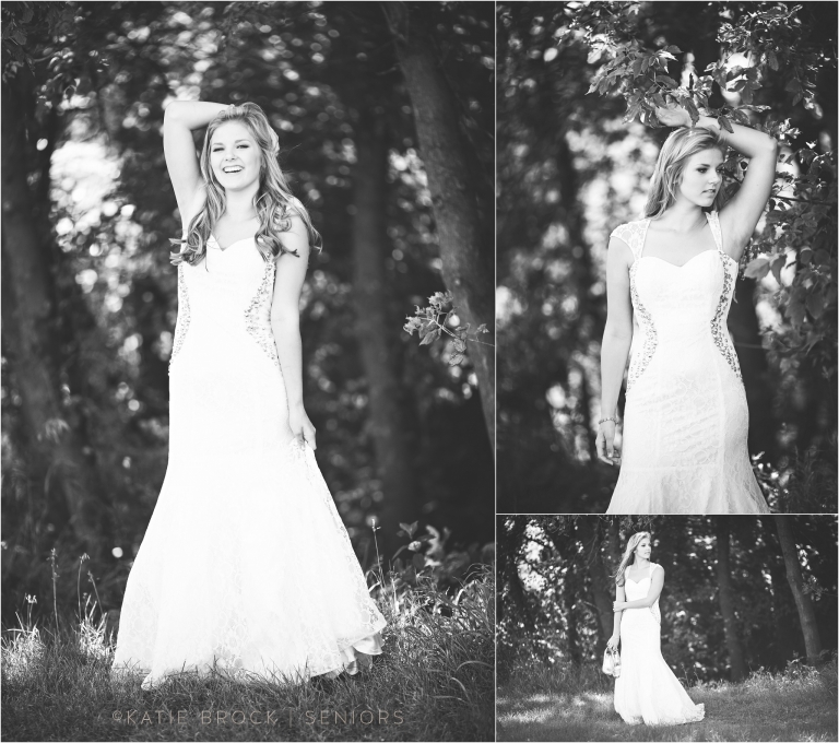 Black&White senior prom dress pics