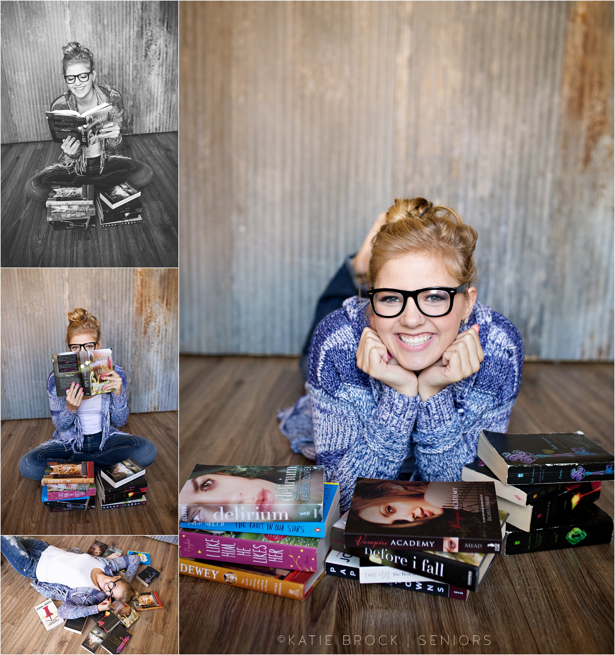 Senior pics with books