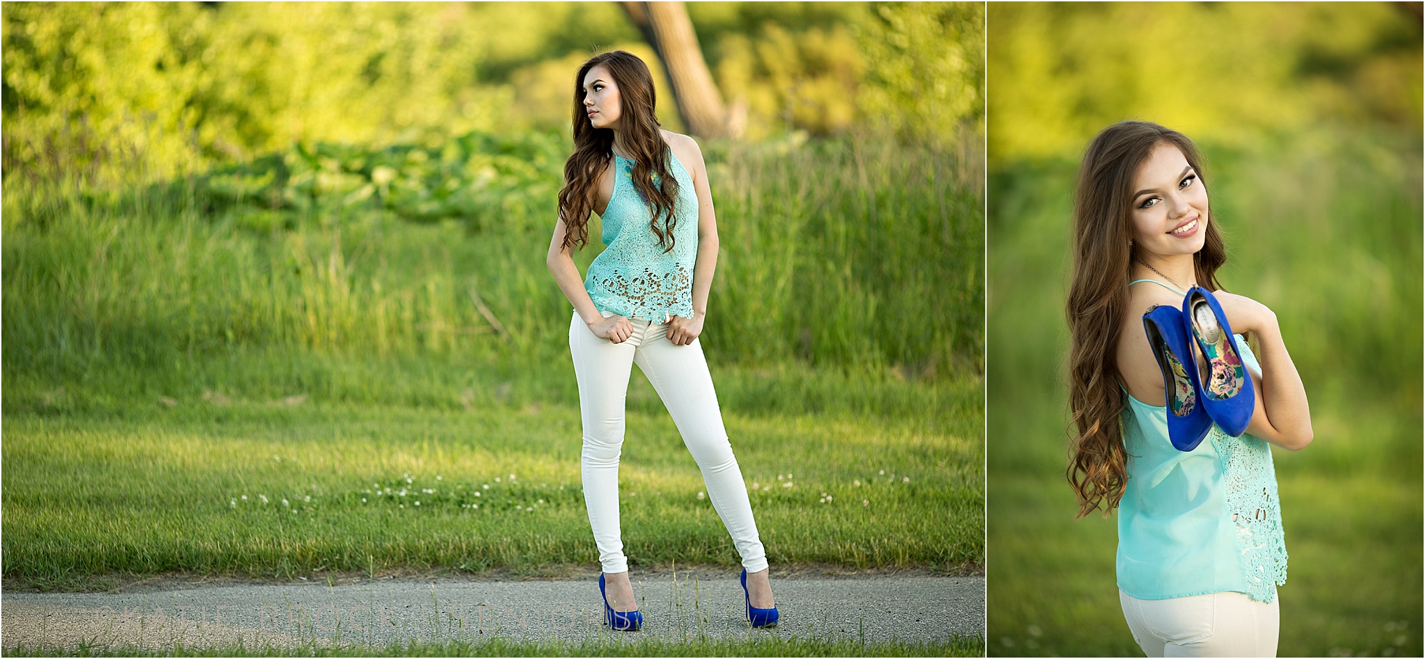 senior pics with heels