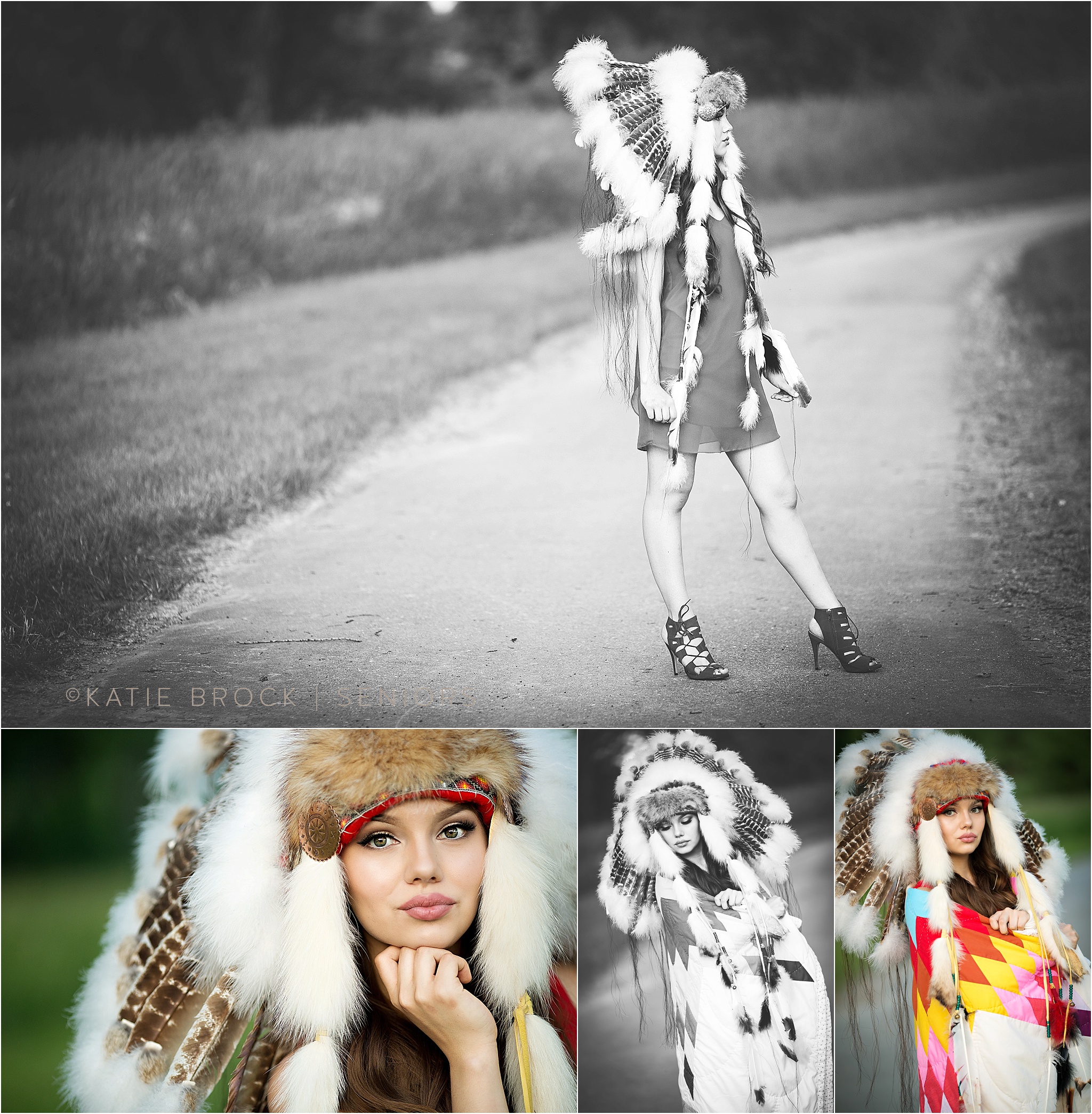 Head dress senior pictures