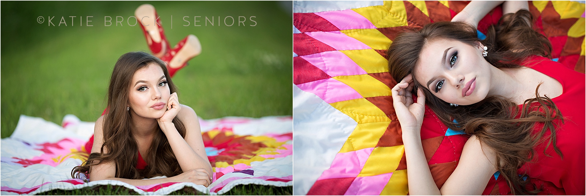 quilt senior pictures