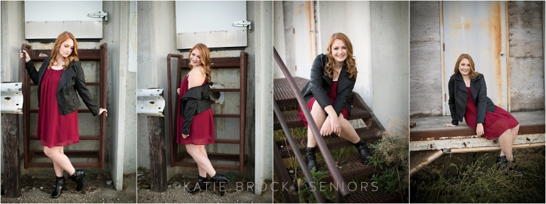 senior pictures on stairs
