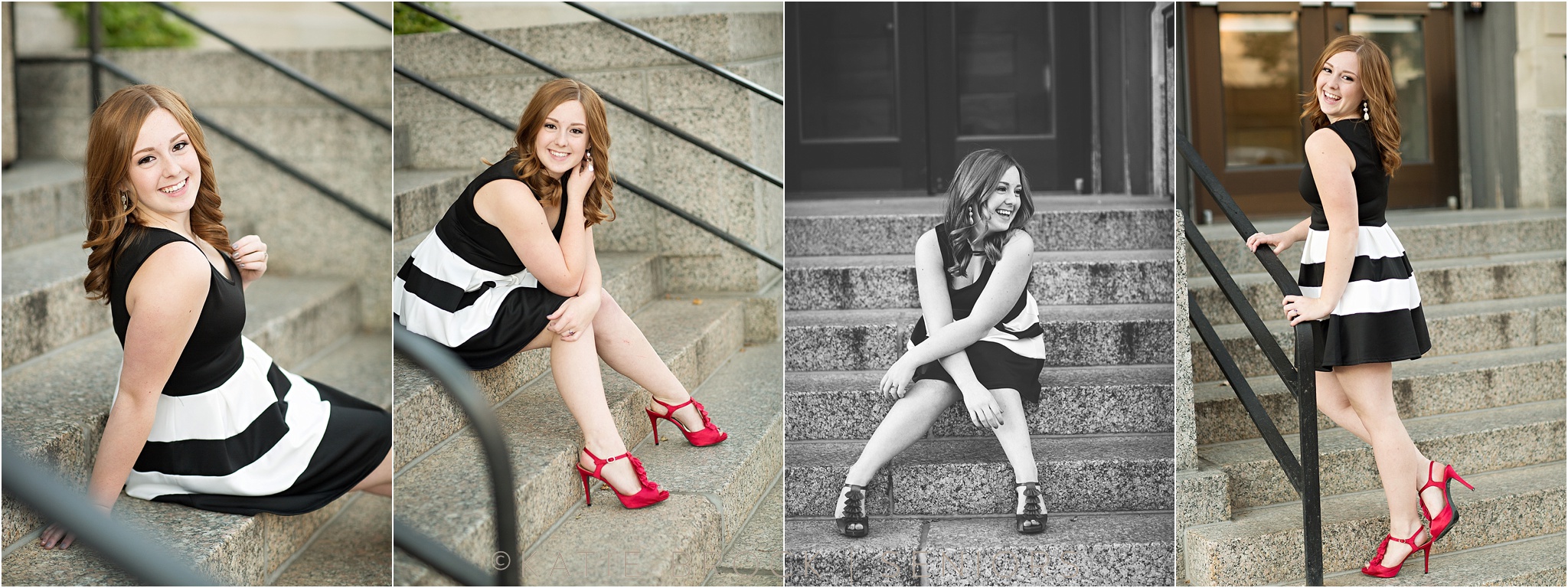 stairway senior photos
