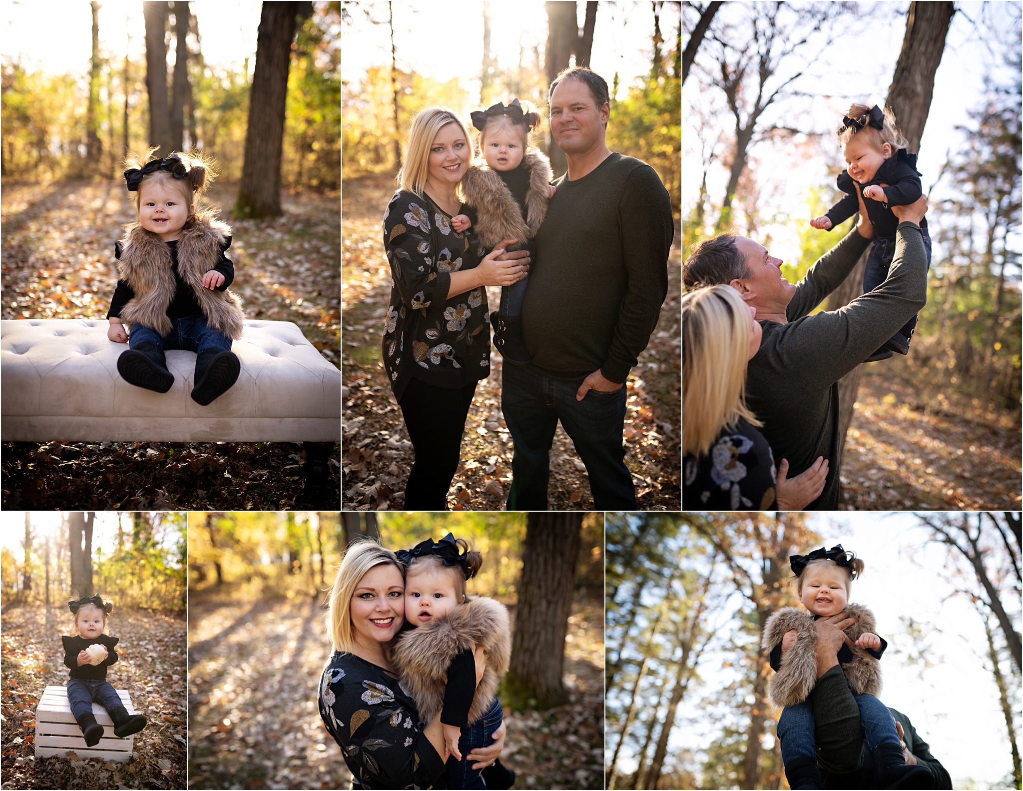 Family of three photos